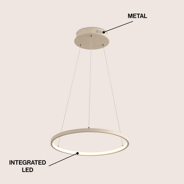 Brice Modern Contemporary Iron Integrated LED Pendant